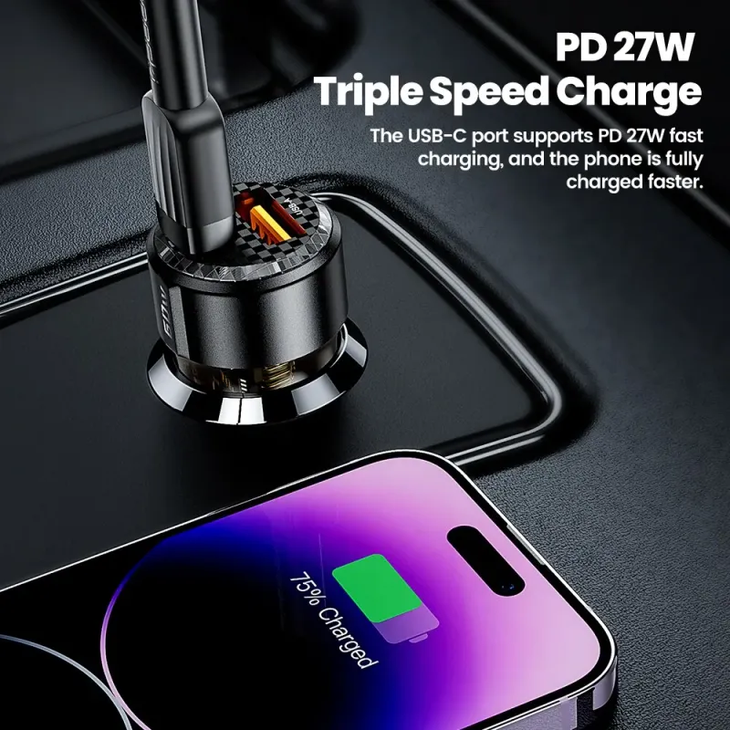 Toocki 60W Fast Car Charger PD 3