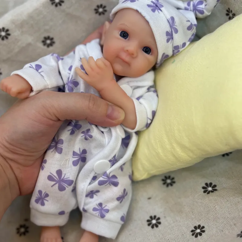 Mini Silicone Reborn Baby Doll 4