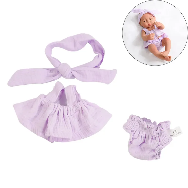 Cute Doll Jumpsuit Set for 16" Baby Dolls 4