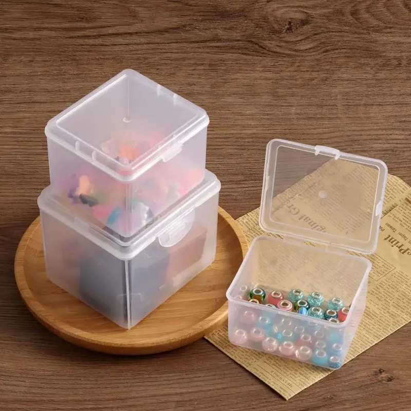 Clear Plastic Storage Box with Lid 2