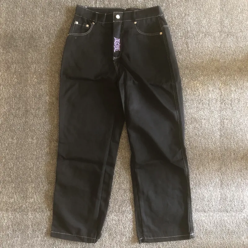 Y2K Embroidery Cargo Jeans for Men 3
