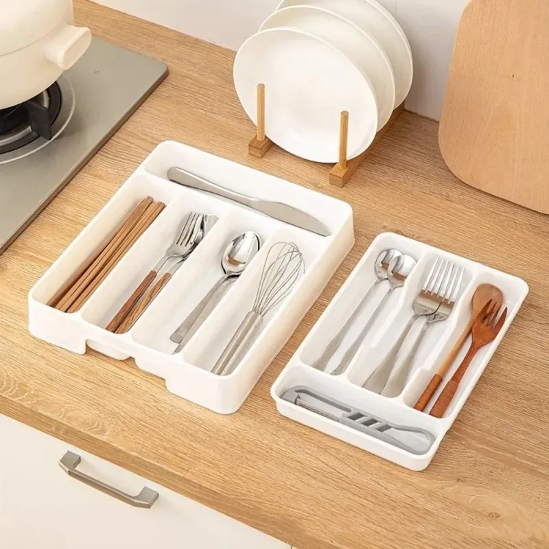 4-Compartment Cutlery Organizer Tray 2
