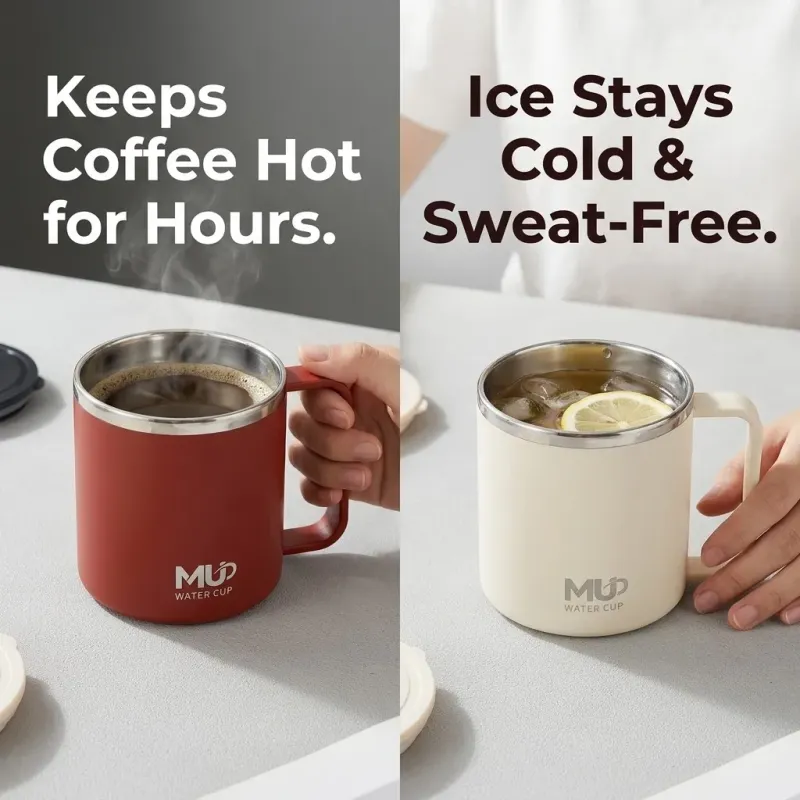 Mini Insulated Coffee Mug with Handle 4