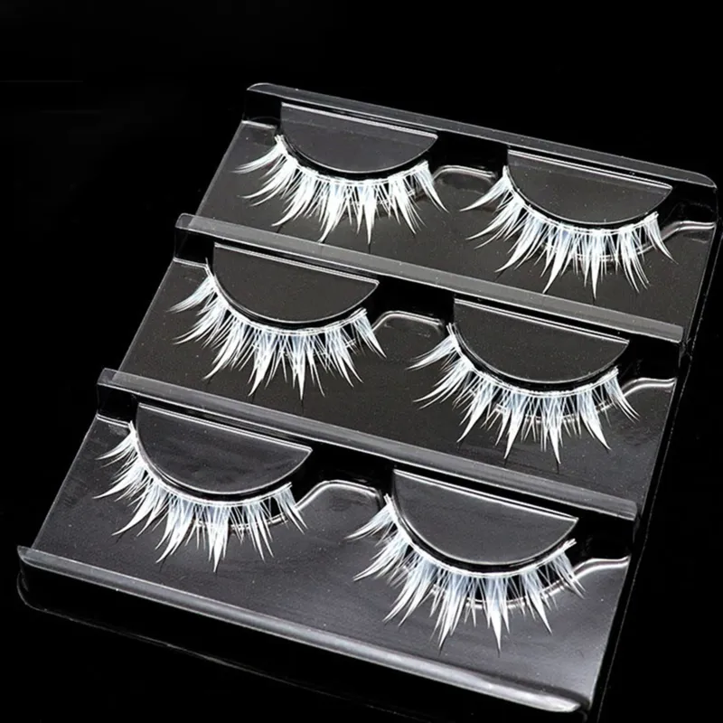 White Cosplay False Eyelashes 1