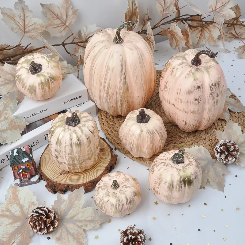 Foam Halloween Pumpkins Decor Set 4
