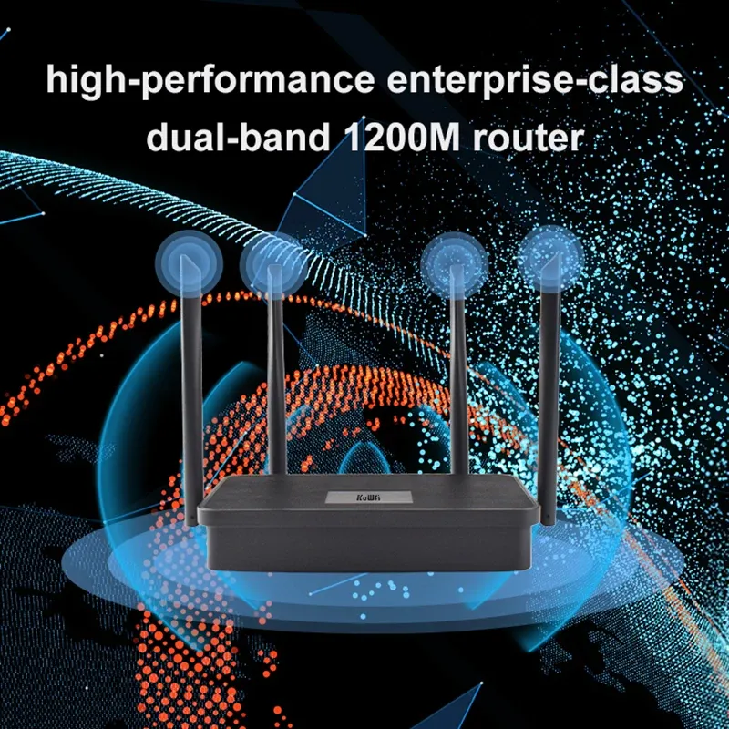 KuWFi AC1200 Dual Band WiFi Router 6