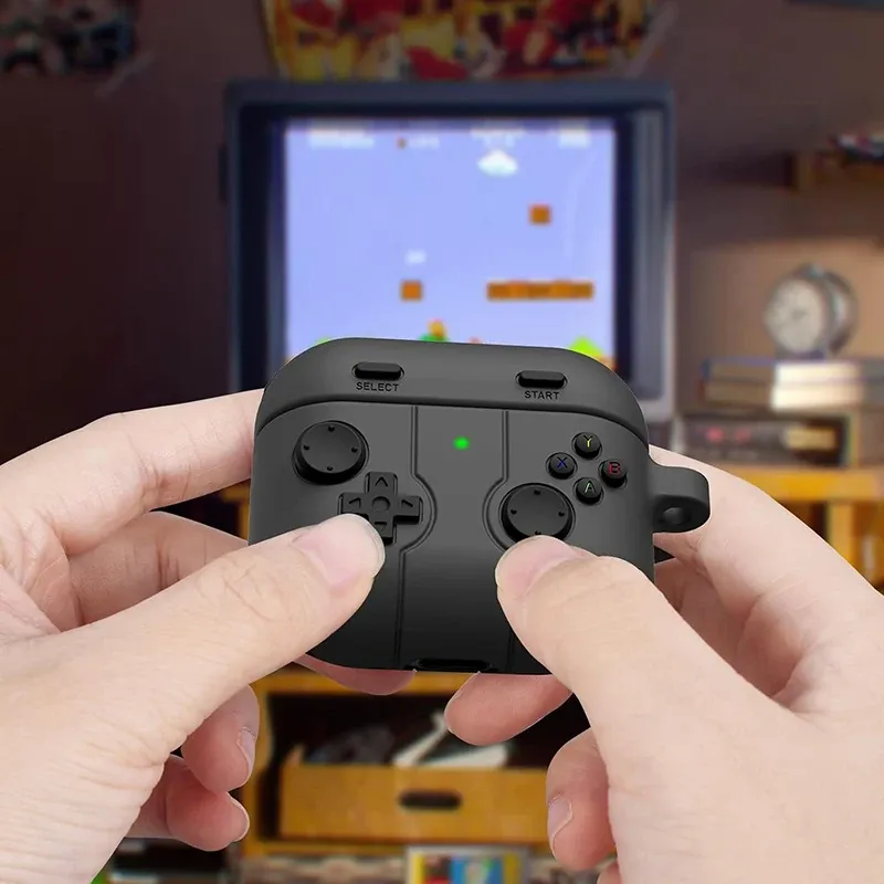 Cute Gamepad AirPods Case with Keychain 5