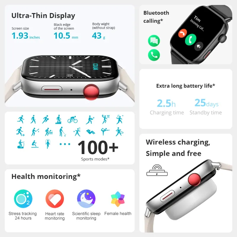 COLMI C8 Max Smart Watch with Voice Calling 2
