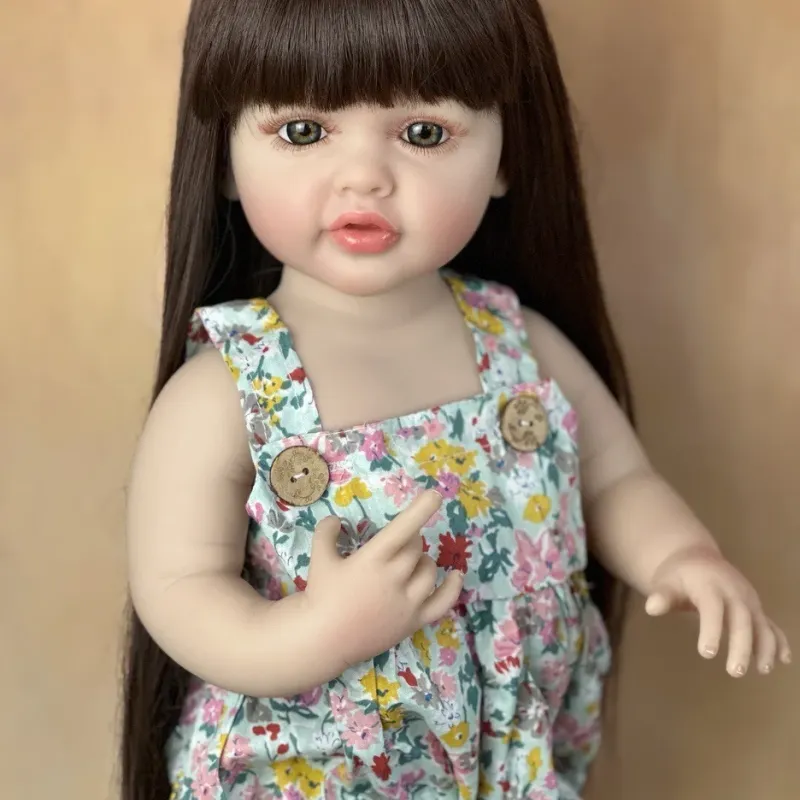 22" Silicone Reborn Baby Girl Doll 4