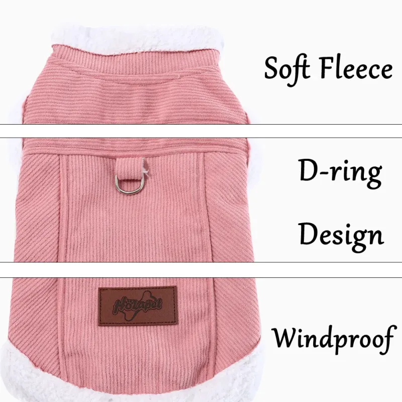 Winter Fleece Dog Jacket - Windproof 4