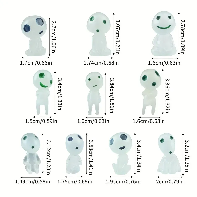 Luminous Resin Ghost Mini Figures 4