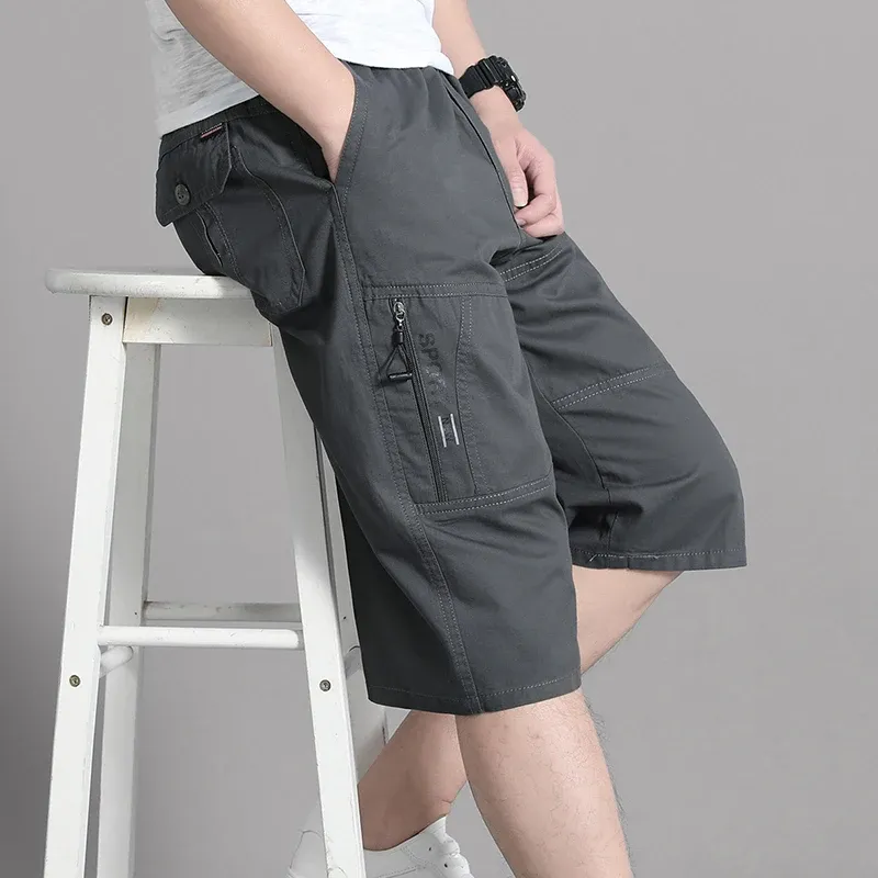 Men's Cargo Shorts with Zipper Pockets 4