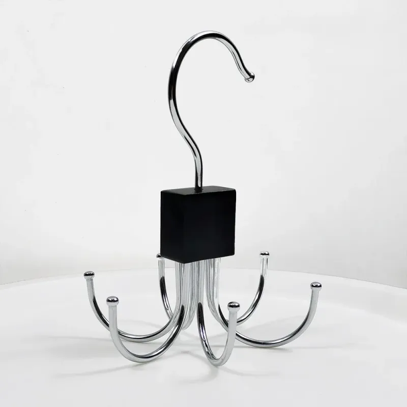 6 Hook Rotating Belt & Tie Hanger 2