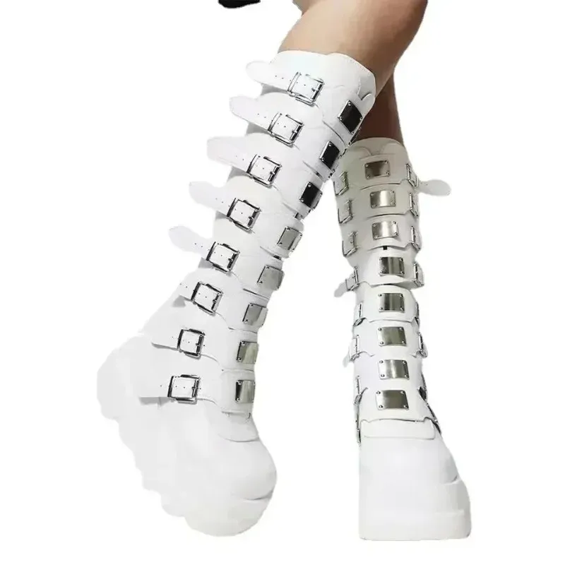 Gothic Platform Knee High Boots 4
