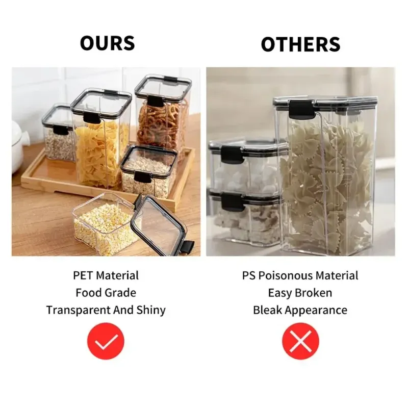 Clear Food Storage Containers with Lids 5