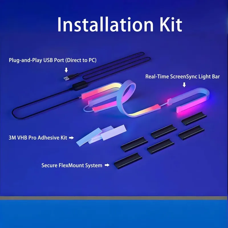 RGB-IC USB PC LED Strip 5