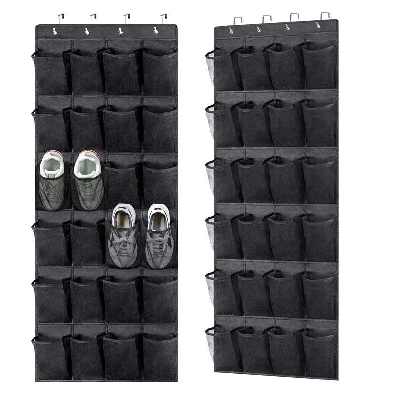 Wall-Mounted Shoe Organizer Storage Rack 4