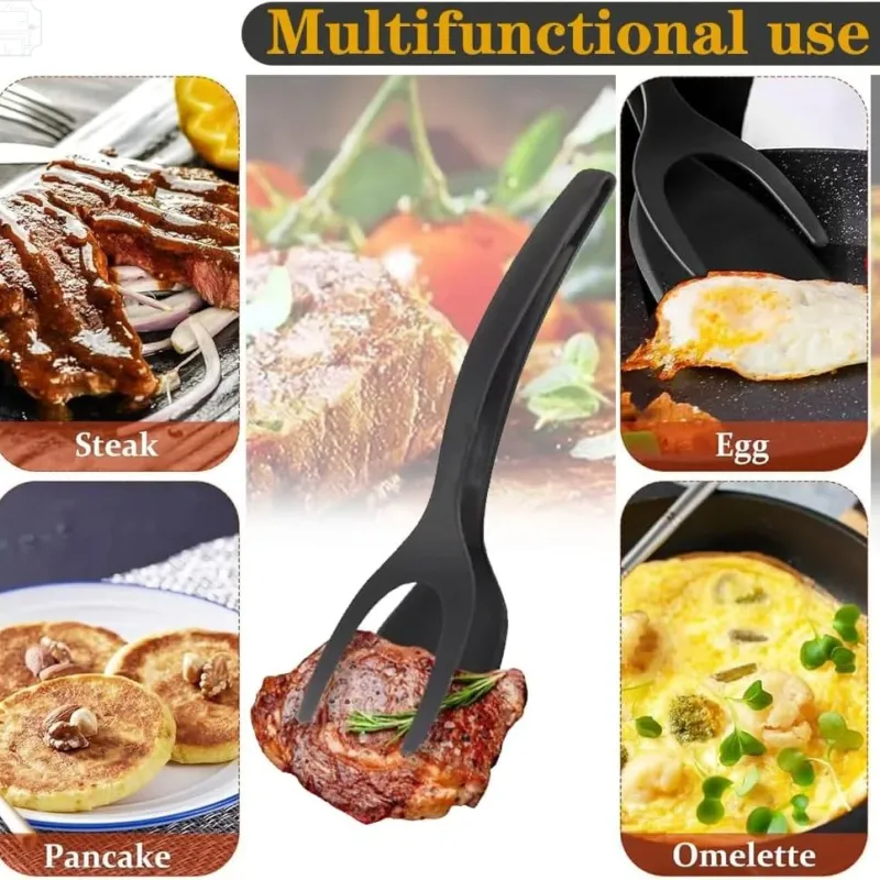 2-in-1 Flip Spatula Tongs Tool 5