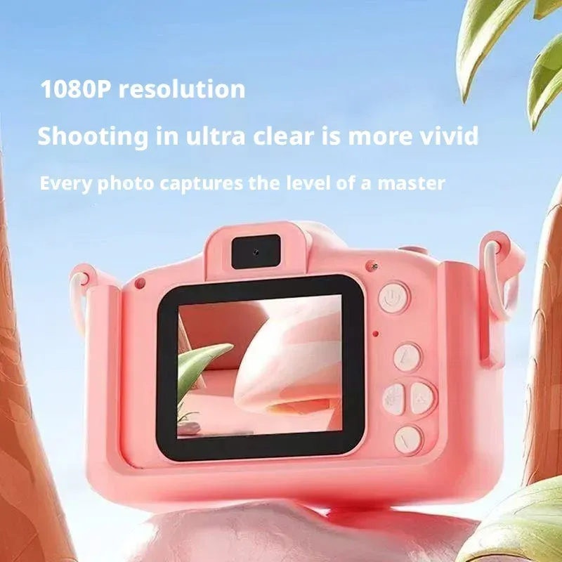 Cat-Shaped Kids Camera 1080P HD 2
