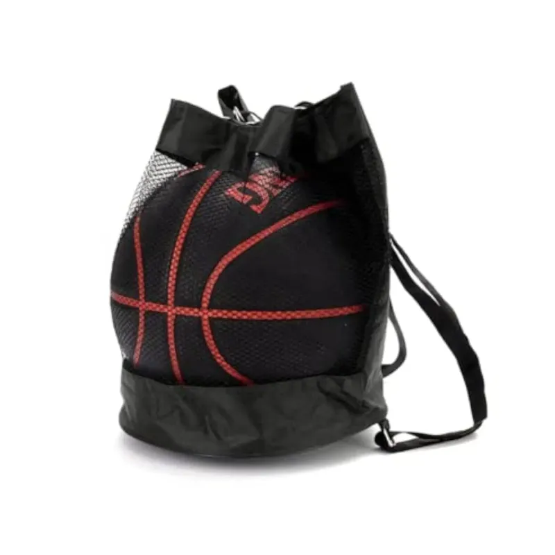 Drawstring Basketball Backpack Black 1