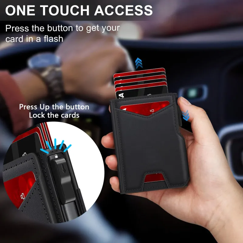 Slim RFID Blocking Leather Wallet 3