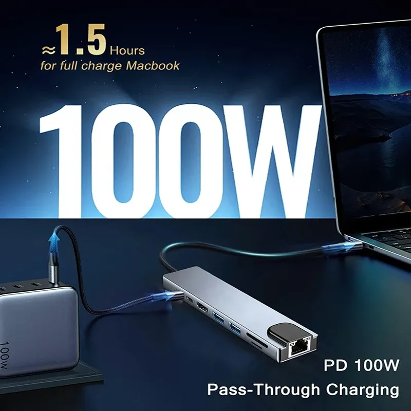 8-in-1 USB C Hub Adapter 3