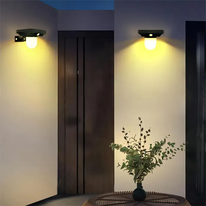 Solar Motion Sensor Wall Lamp 6
