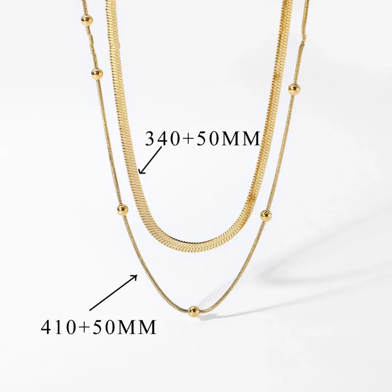 18K Gold Plated Snake Chain Necklace 6