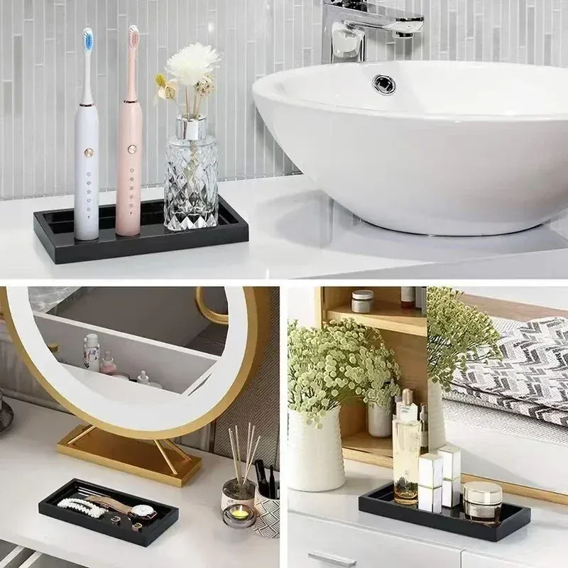Silicone Bathroom Vanity Tray Organizer 4