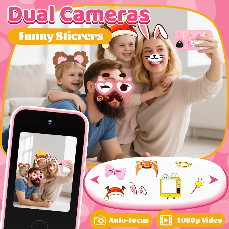 Kids Smart Phone Dual Camera Toy 4
