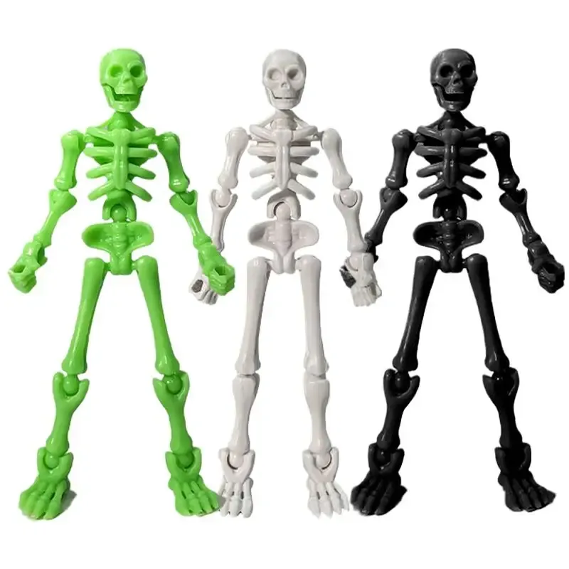 Posable Mini Skeleton Figurines for Halloween 6