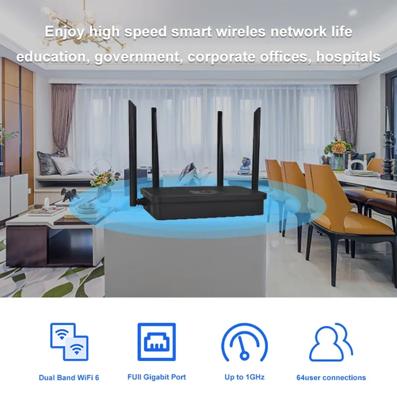 KuWFi AC1200 Dual Band WiFi Router 3