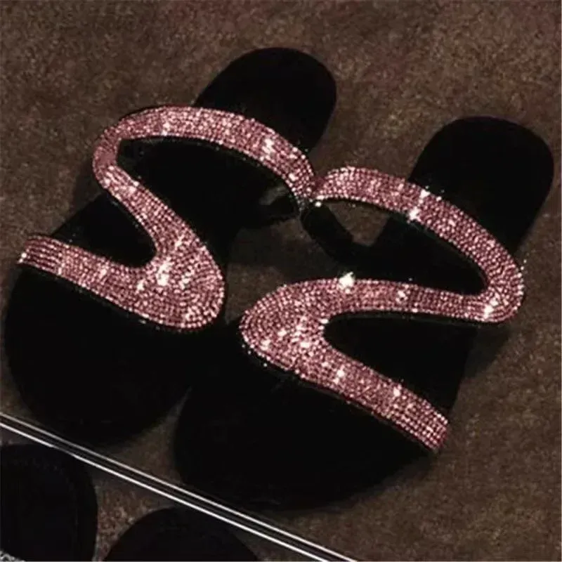 Rhinestone Summer Beach Sandals 4