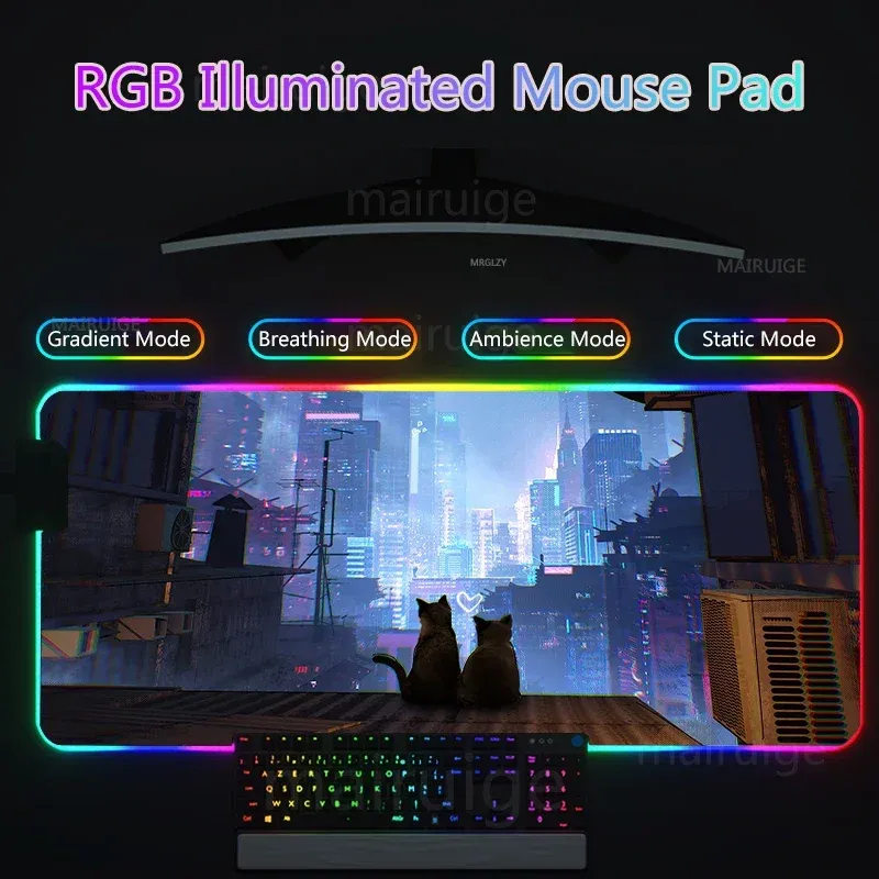 RGB LED Gaming Mouse Pad 3