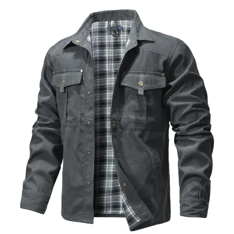Men's Cowboy Western Flannel Jacket 3