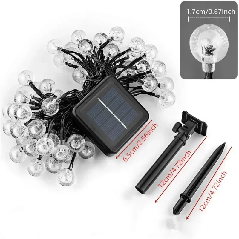 Solar Crystal Globe String Lights 6