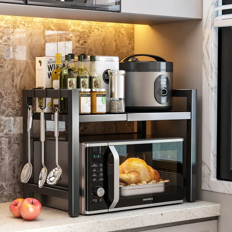 2-Tier Microwave & Oven Rack Organizer 1