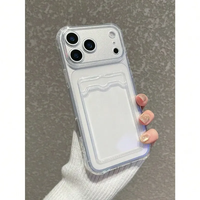 Transparent Card Holder iPhone Case 4