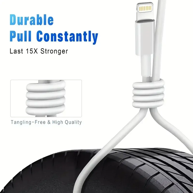 3-Pack MFi Certified Lightning Cable 4