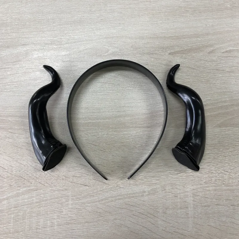 Black Devil Horns Cosplay Headband 3