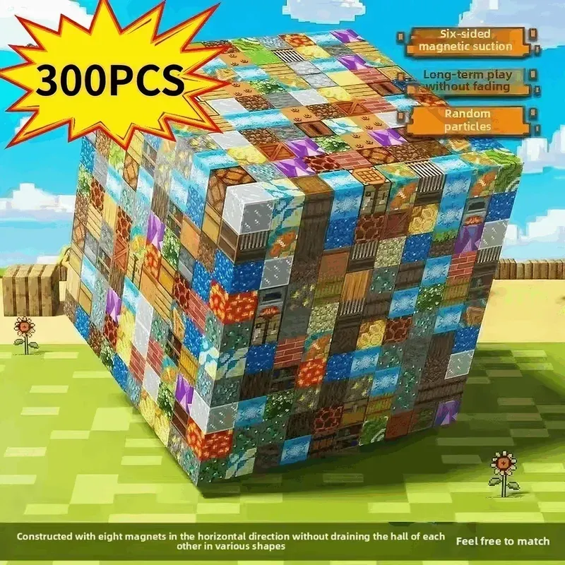 DIY Magnetic Building Blocks Set (10-300pcs) 1