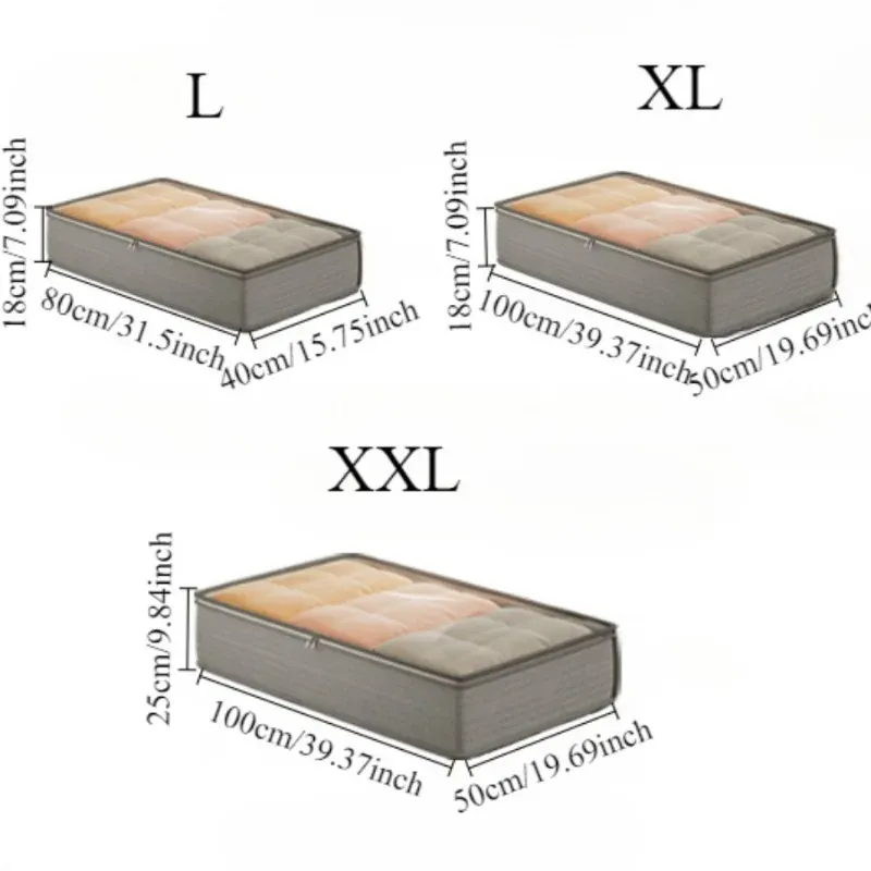 Foldable Under Bed Storage Bins 2
