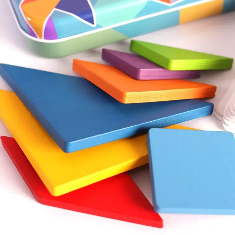 Wooden Montessori Tangram Puzzle Set 5