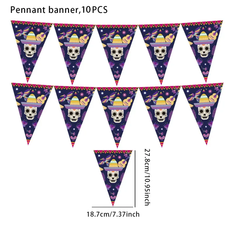 Vintage Skull Halloween Banner 2
