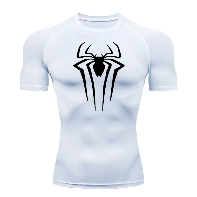 Spider Print Men's Compression Shirt 3