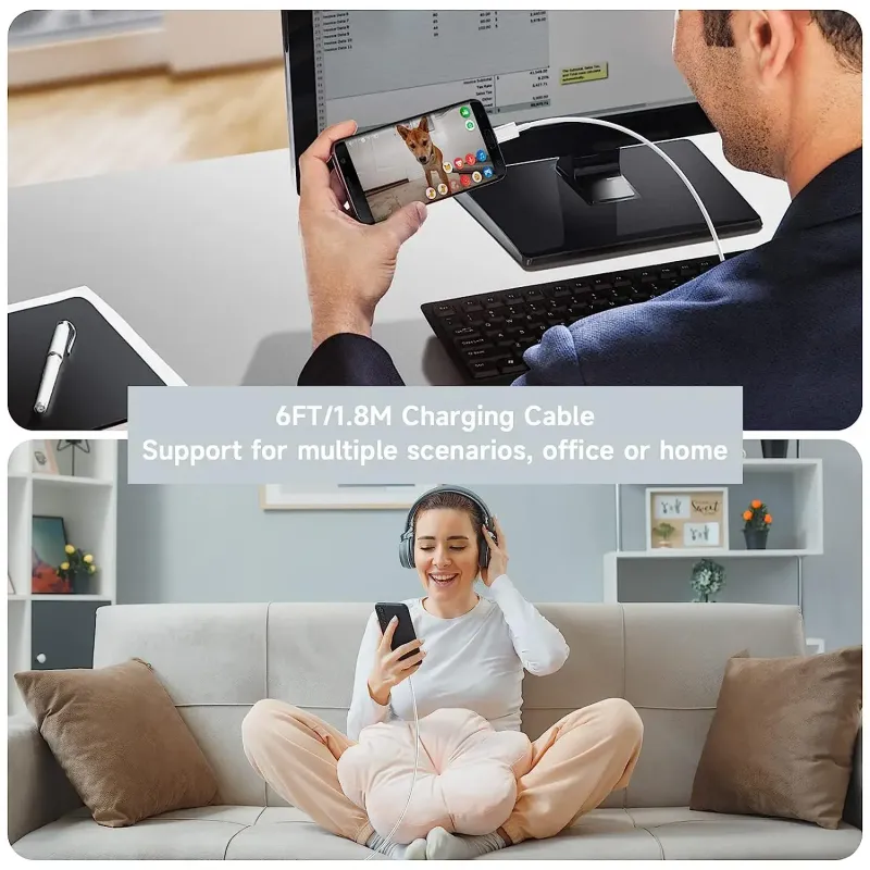 3-Pack 100W USB-C Fast Charger Cables 6