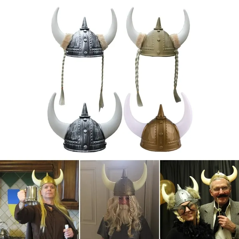 Viking Knight Helmet Costume Hat 1