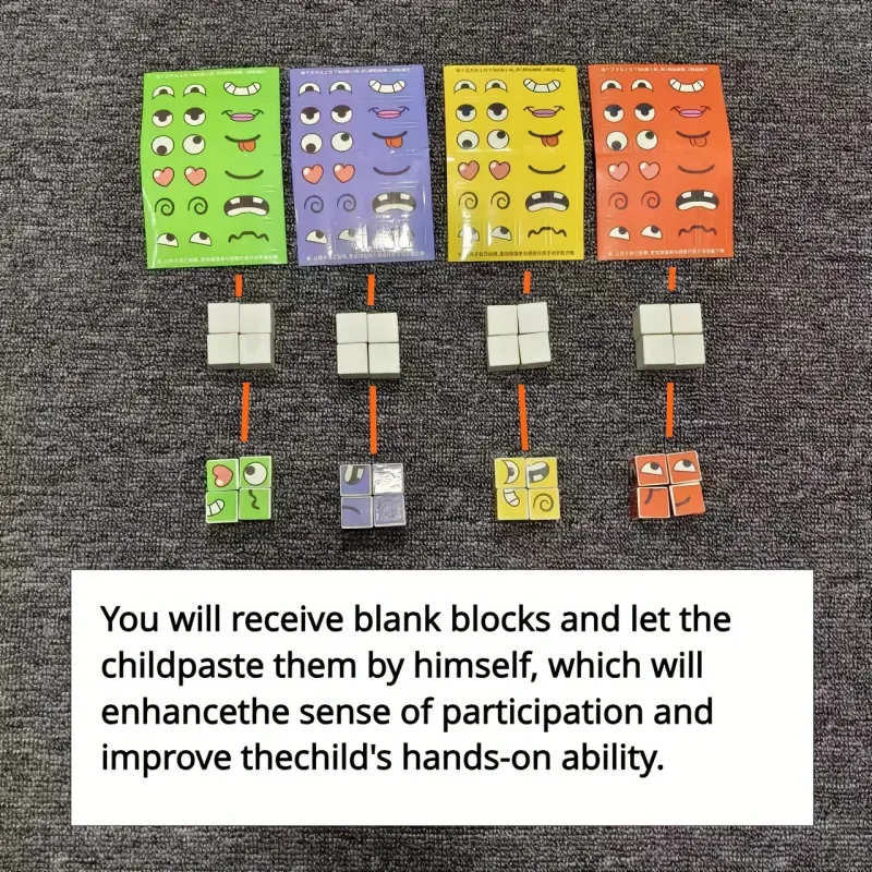Kids Face Change Cube Puzzle Toy 6