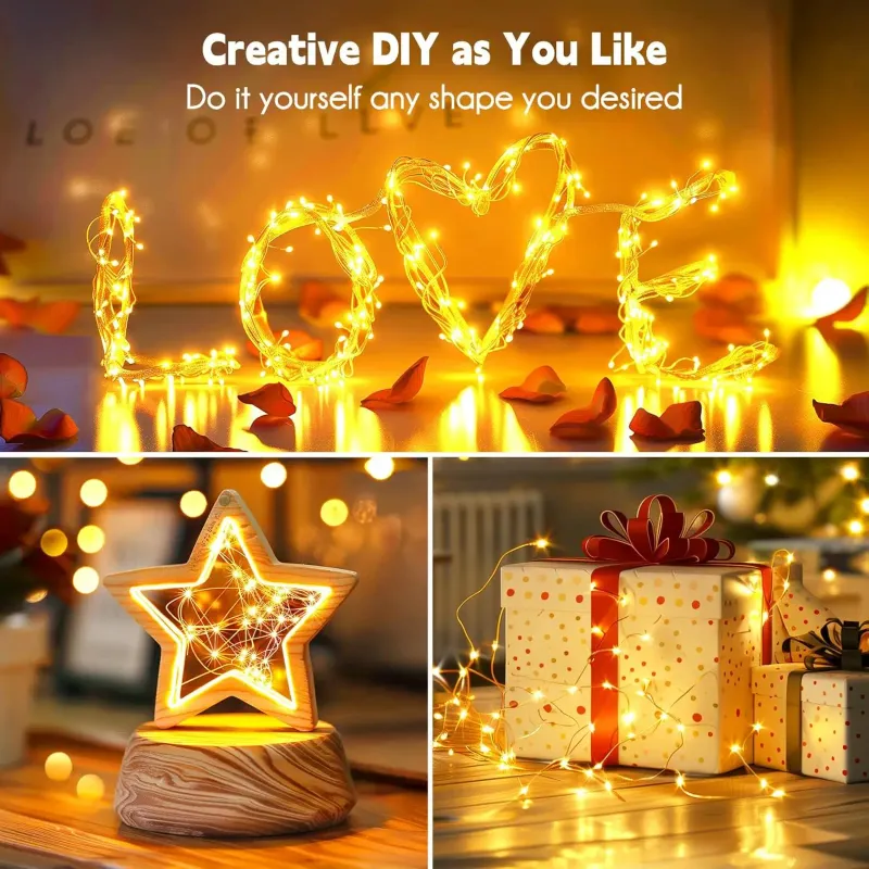 Solar LED Fairy Lights Outdoor Waterproof 5