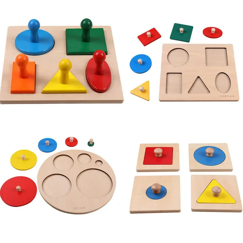 Montessori Geometric Shapes Sorting Puzzle 1